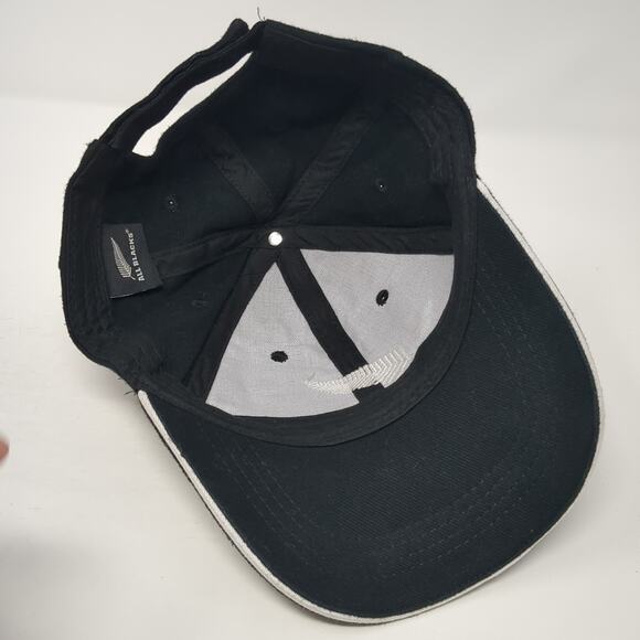 All Blacks Strapback Baseball Cap Black One Size Adjustable Embroidered 6 Panel - Picture 7 of 10
